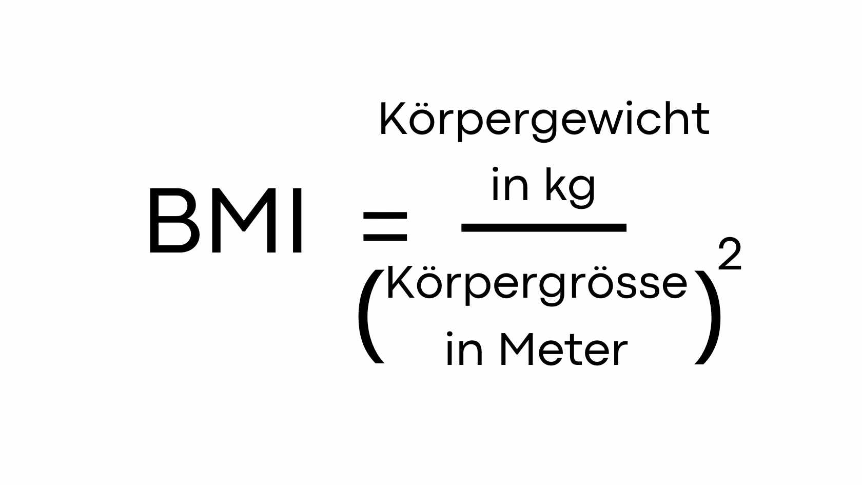 BMI Berechnung